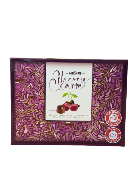 פרליני שוקולד ממולאים קרם דובדבן 150 גרם